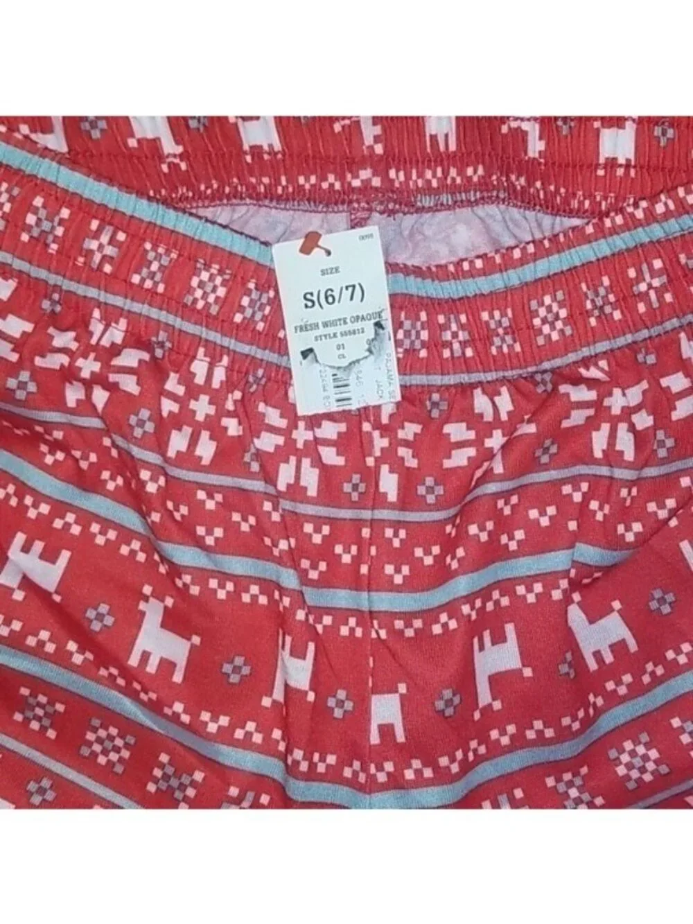 Kids Holiday Llama Pajama Pants - Picture 4 of 5